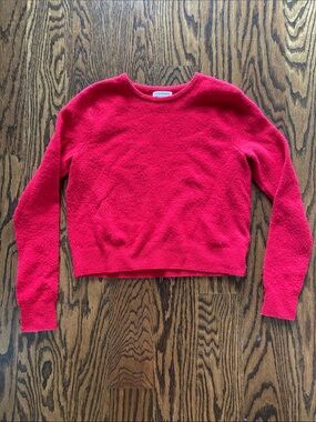Club Monaco Bright Red Crewneck Sweater